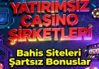 Yatırımsız Casino Şirketleri Bahis Siteleri Şartsız Bonuslar